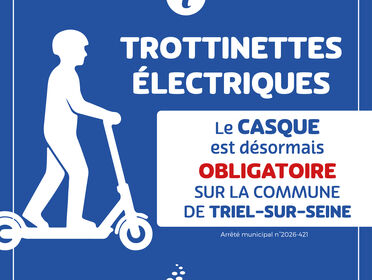 Trottinettes électriques : le casque désormais obligatoire à Triel