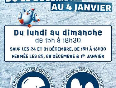 Venez patiner pendant les vacances de Noël