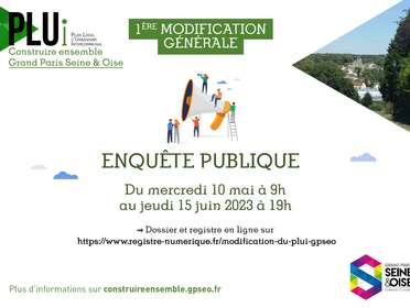 Enquête publique sur le projet de modification n°1 du PLUi