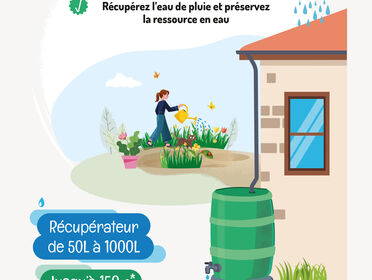 GPS&O vous aide à financer votre récupérateur d’eau de pluie