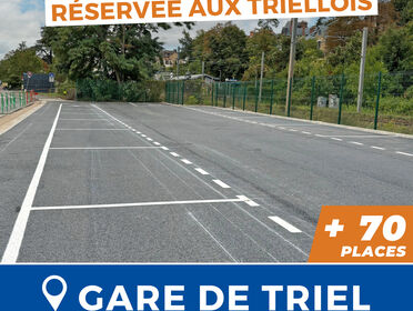 Ouverture de la nouvelle zone de stationnement à la gare