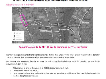 Requalification de la RD 190 sur la commune de Triel