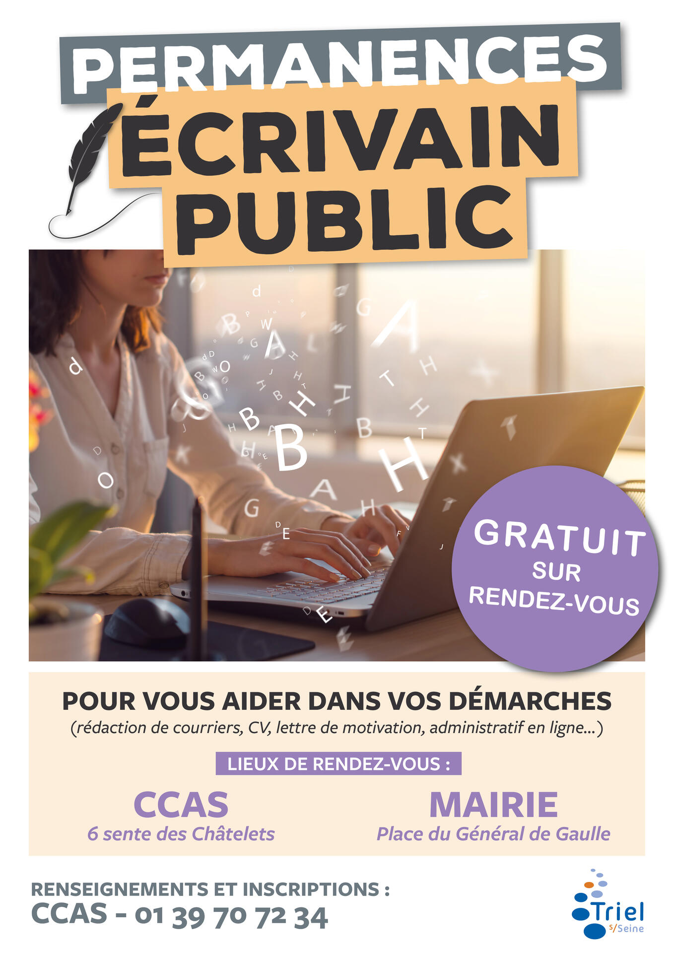 Des permanences Ecrivain public pour vous accompagner dans vos démarches