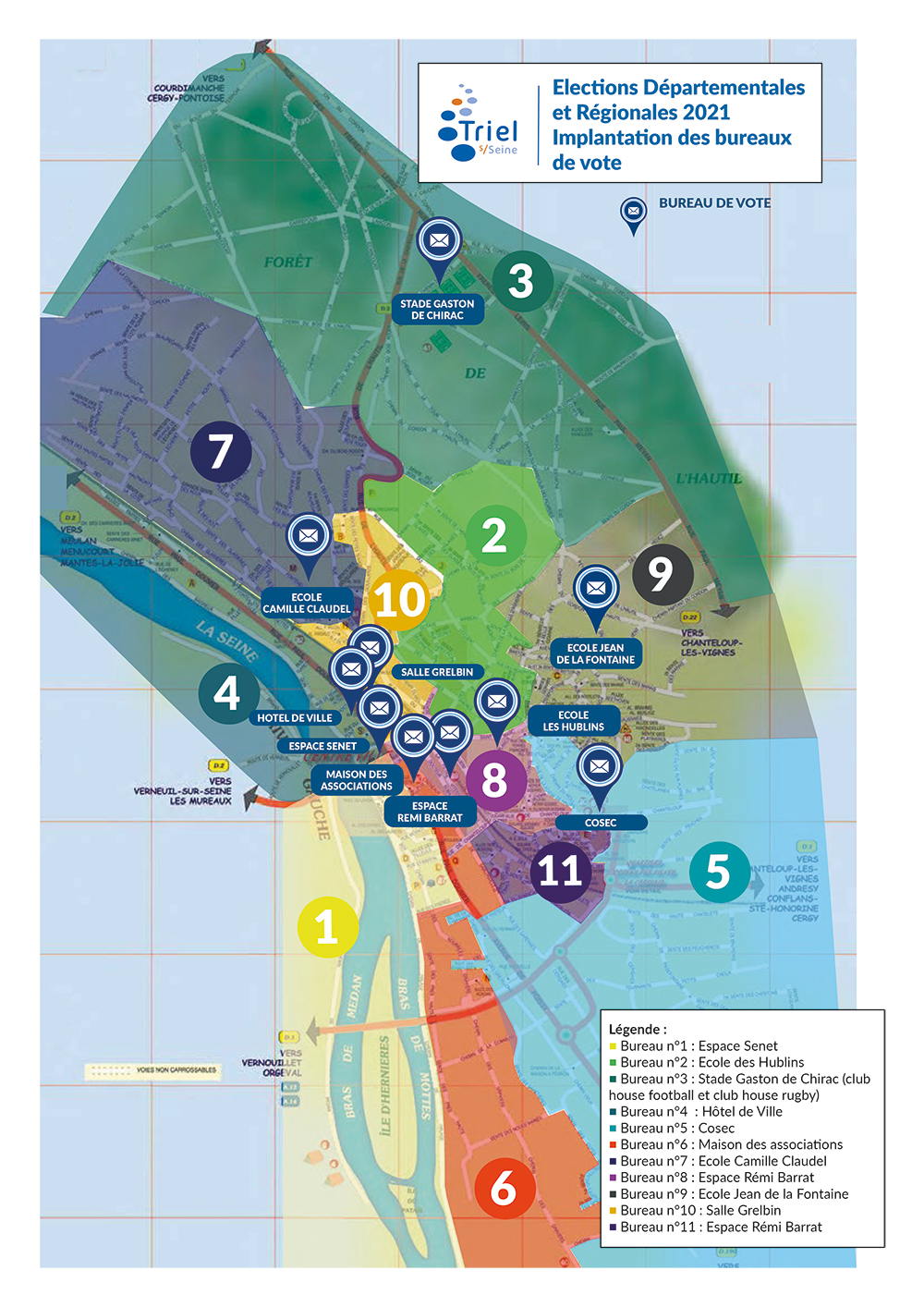 Carte Des Bureaux De Vote Triel Sur Seine